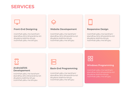 services web design animation cards design figma front end gradient ui ux web design website
