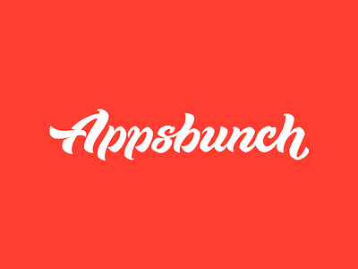 AppsBunch Logo branding identity lettering logo logotype typography