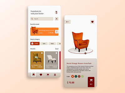 Furniture Order Mobile App