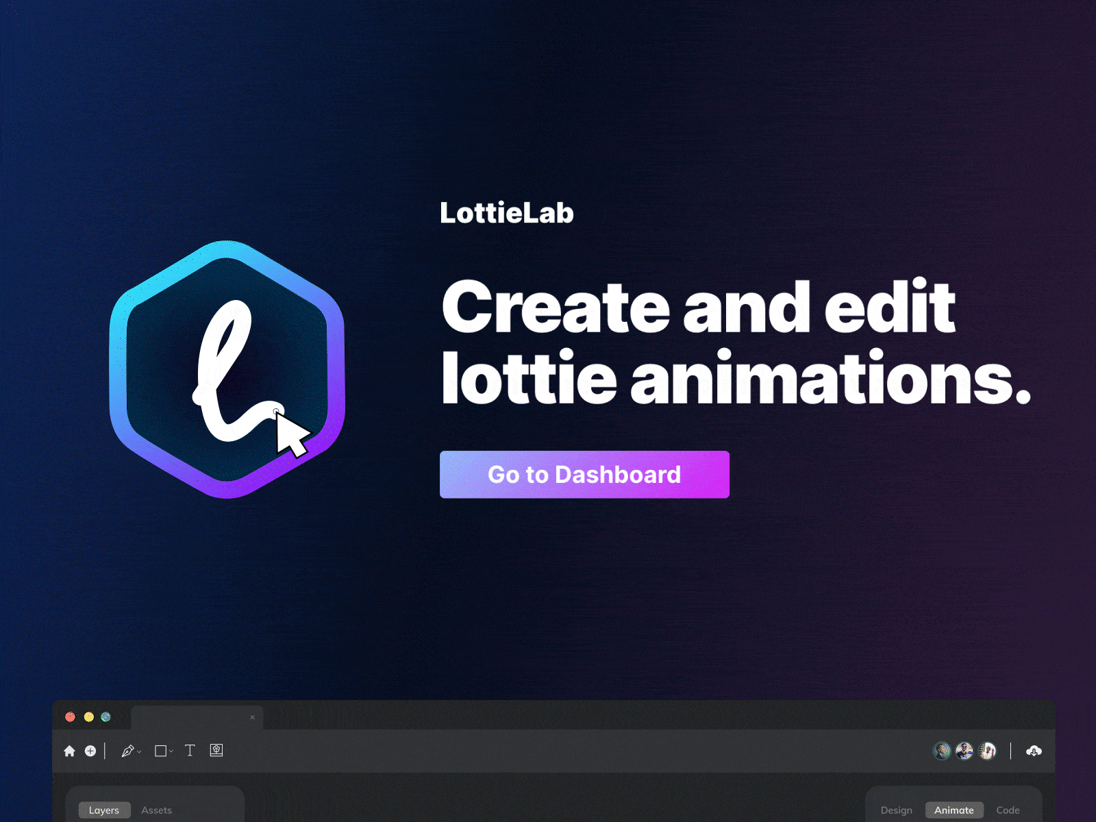 Lottie Lab - Edit Lottie Animations animation create lottie file edit lottie edit lottie file homepage landing page lottie lottie animation ui web design