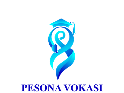 Logo Pesona Vokasi Universitas Brawijaya 2021 branding design graphic design illustration lo logo vector