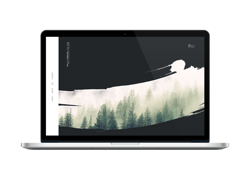 Ryo Website web clean modern minimalist art ux ui web design website