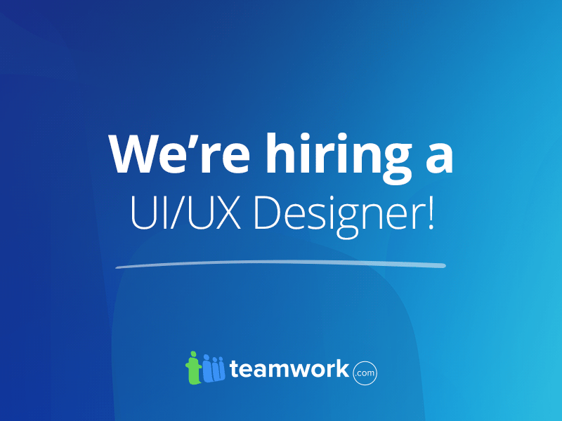 We're hiring a UI/UX Designer!