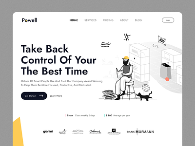 Productivity Growth Software Landing Page