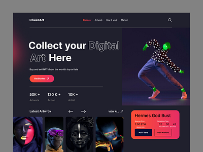 NFT Marketplace Landing Page