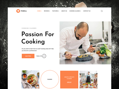 Cooking Lesson Landing Page