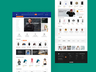 Multi-Vendor E-commerce Landing Page UI business e comerce e commerce design ecommerce shopping ui vendor