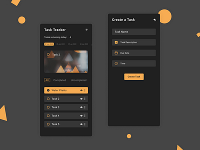 Task Tracker App - Dark