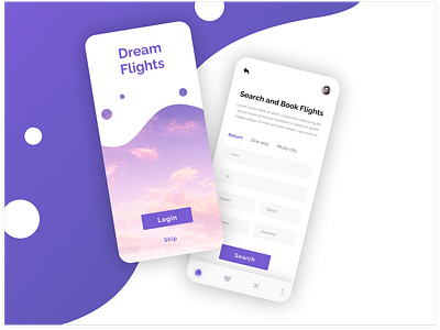 Travel app concept