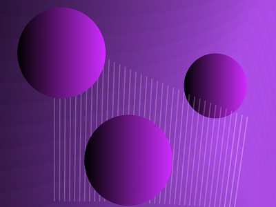 Purple Spheres 3d abstract design ellipse fluid gradient graphic design illustration lighting music purple rhythm shapes sphere web illustration