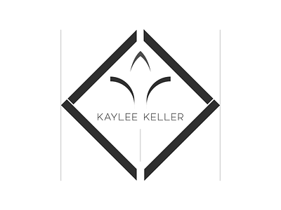 Kaylee Keller Music affinity designer artist brand identity branding concept creative diamond geomteric logo k lines modern logo music musician singer symmetry