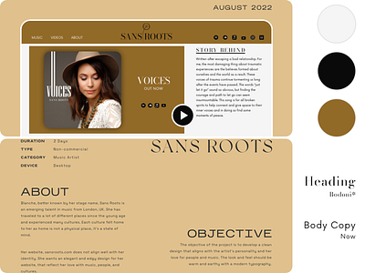 SANS ROOTS - Web Design (III)