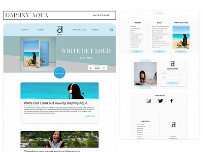 Daphny Aqua - Website Design