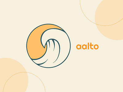 Aalto concept logo branding design illustration logo vector