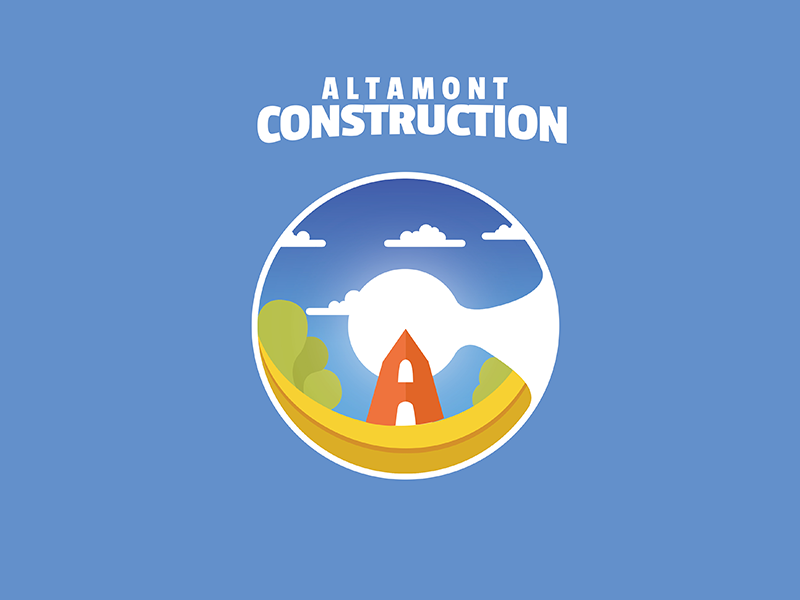 Altamont construction logo by Nataly Tyer on Dribbble