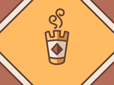 Torre Coffee - 02 branding brown card coffe cup drinks hot logo orange rhombus tower