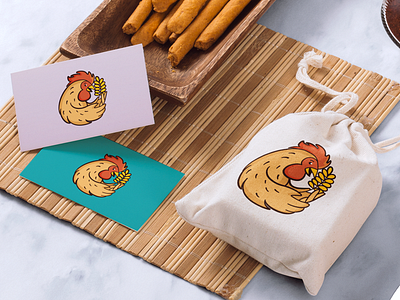 Rooster agriculture brand cartoon characterdesign chicken cock flour food han logo rooster wheat