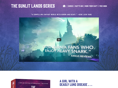 The Sunlit Lands books design fantasy fiction publishing typography web