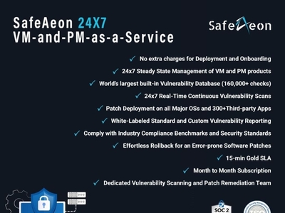 Vulnerability Management And Patch Management-as-a-Service By SafeAeon ...