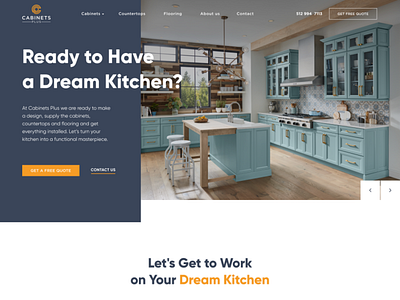 Cabinets Plus Homepage - Visual Design