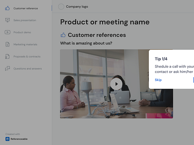Referenceable - Onboarding Tips