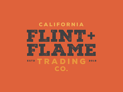 Flint + Flame Lockup logo
