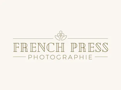 French Press Photographie Watermark branding coffee design graphic design identity illustration logo mark photography watermark