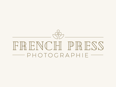 French Press Photographie Watermark branding coffee design graphic design identity illustration logo mark photography watermark