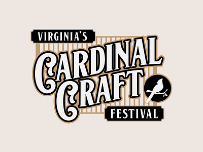 Cardinal Craft 3 brand branding craft design graphic design identity illustration logo logo design mark