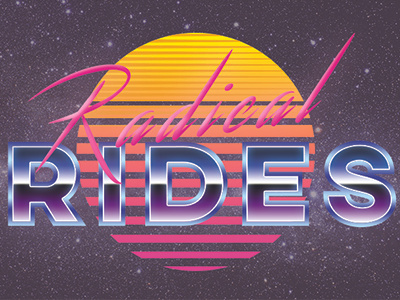 Radical Rides 80s buttons design futures graphic design illustration illustrator pins radical retro vintage