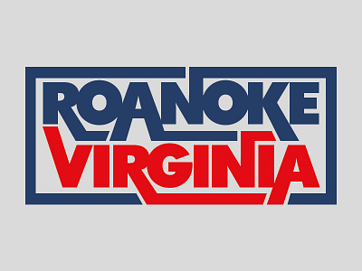 Roanoke aaron draplin city custom type draplin illustrator skillshare state t shirt type typography virginia