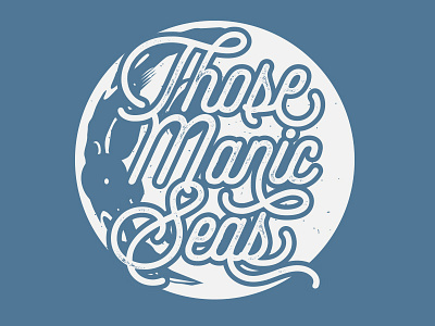 That Manic Moon band branding design graphic design illustration kickstarter merch moon music shirt space t shirt