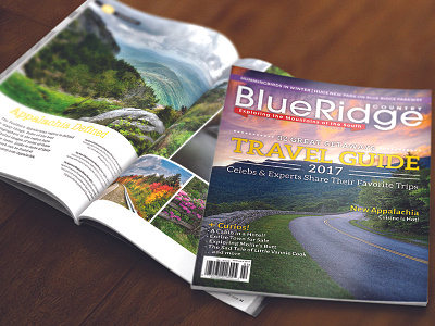 Blue Ridge Country Magazine Jan/Feb art direction book cover design editorial graphic design magazine print publication