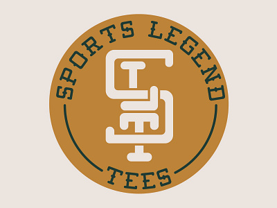 Sports Legend Tees branding design graphic design identity illustration lockup logo mark sports t shirt typography