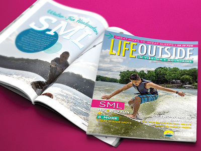 Life Outside Summer 2017 art direction cover design editorial graphic design magazine print publication