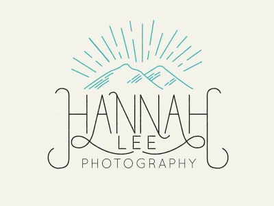 Hannah Lee Photography 1 branding custom design hand drawn icon identity logo mark photography type typography