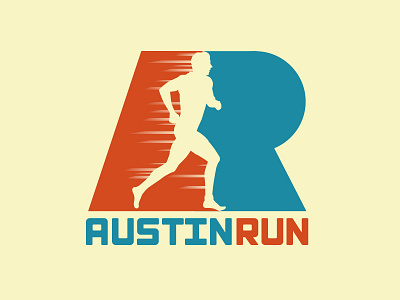 Austin Run brand branding challenge identity lettering lockup logo marathon mark run thirty logos type