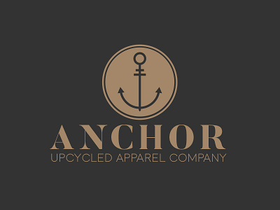 Anchor apparel brand branding challenge identity lettering lockup logo mark thirty logos type upcycle