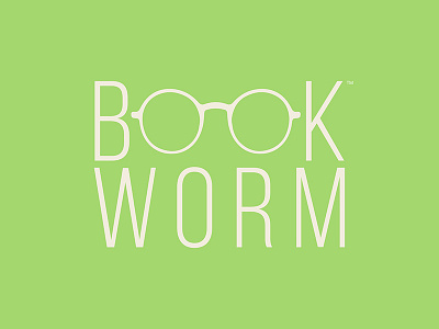 Book Worm book brand branding identity lettering lockup logo mark nerd thirty logos