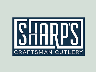 Sharps Cutlery Logo brand branding identity knives lettering lockup logo mark sharp thirty logos