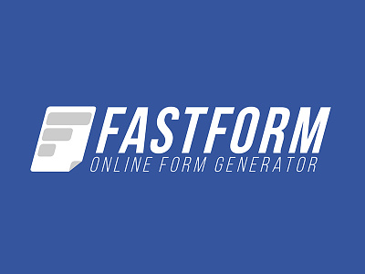 Fastform Logo brand branding dot com form identity lettering lockup logo mark thirty logos