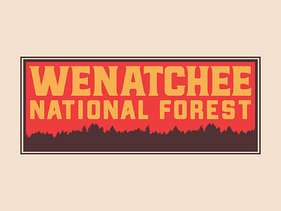 Wenatchee National Forest brand branding challenge forest identity lock up logo mark national park thirty days
