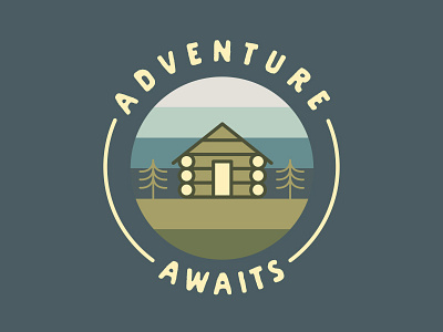 Adventure Awaits adventure design graphic design illustartion outdoors sticker sticker design sticker pack stickers studio