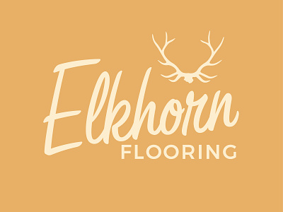 Elkhorn Flooring brand branding design graphic design icon identity lockup logo mark type