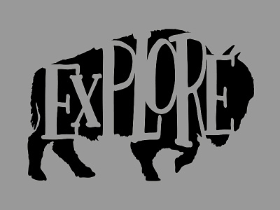 Explore bison custom tee graphic design illustration merch merch design screenprint shop t shirt t shirt design t shirt shop tee tee design