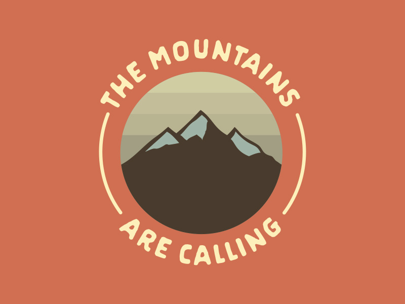 The Mountains Are Calling Sticker By Faceless Creative Co. On Dribbble