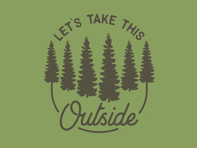 Let's Take This Outside T-Shirt custom tee graphic design illustration merch merch design screenprint shop t shirt t shirt design t shirt shop tee tee design