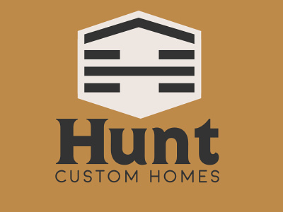 Hunt Custom Homes brand brand identity branding branding identity design graphic design identity lockup logo logos mark