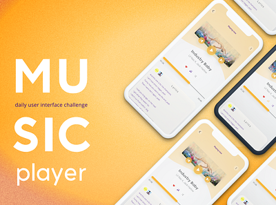 Music Player User Interface design figma ui