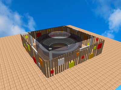 21st century Plaza de Toros 3d 3d architecture 3d art 3d modeling architect architecture art design